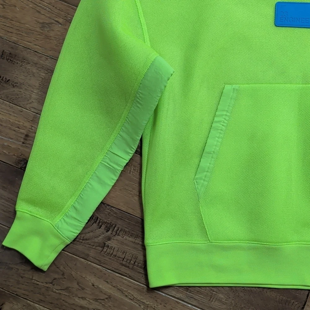 Jordan 23 Engineered Pullover Hoodie Neon Yellow Cyber Hoodie